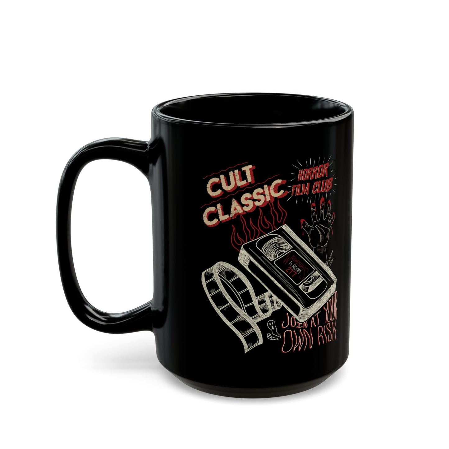 Cult Classic Film Club Mug | Horror Movie Coffee Cup
