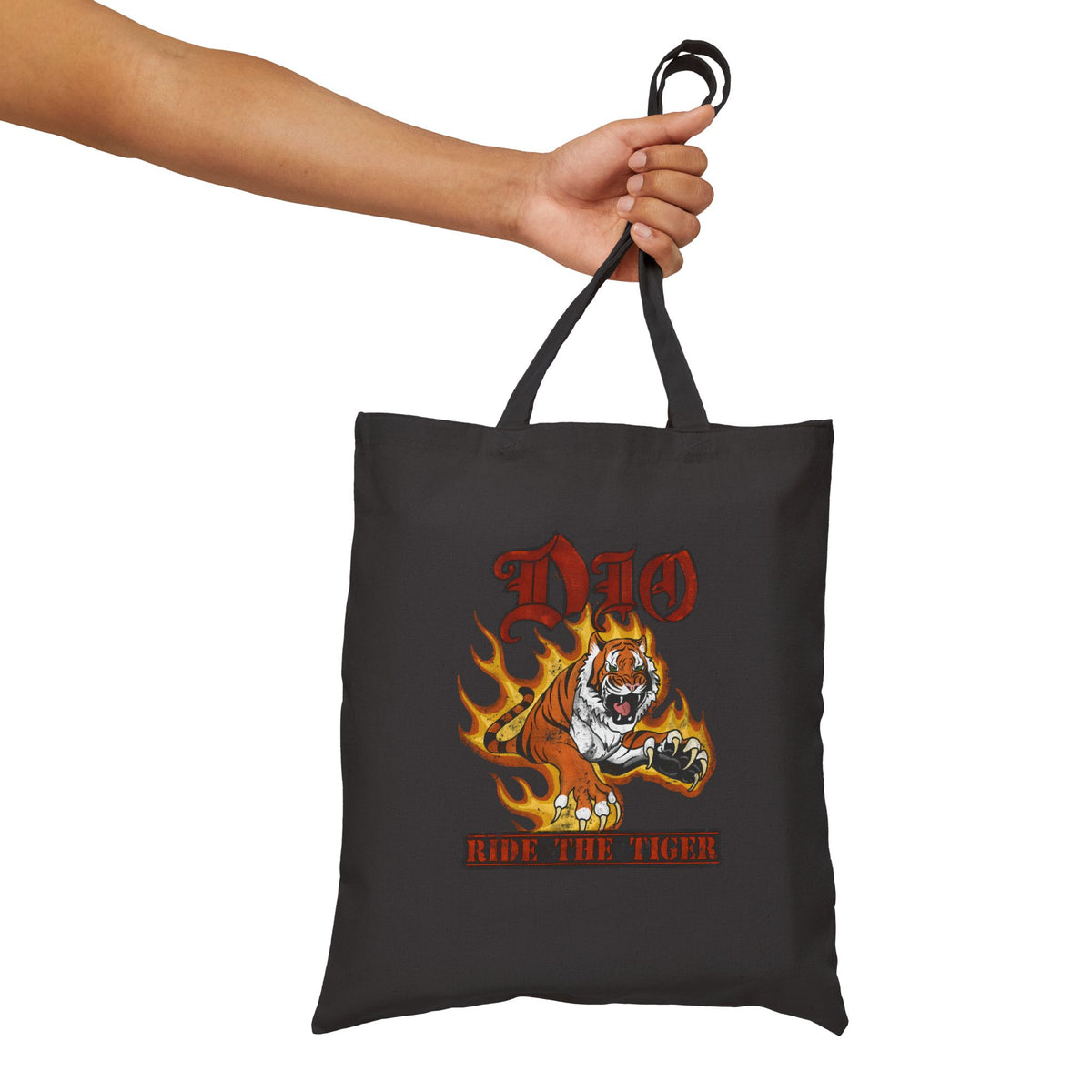 Flaming Tiger DIO Graphic Tote Bag