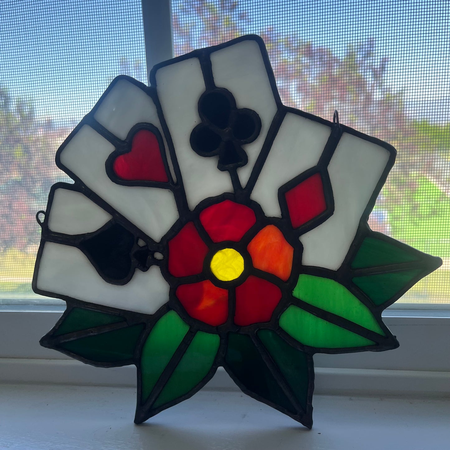 Deck of Cards Stained Glass