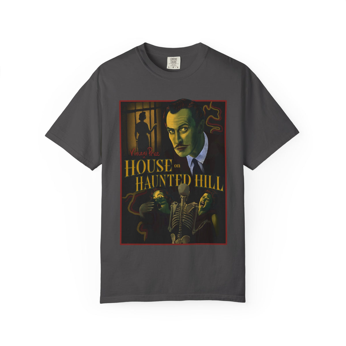 House on Haunted Hill Poster T-shirt | Vintage Horror Movie Tee