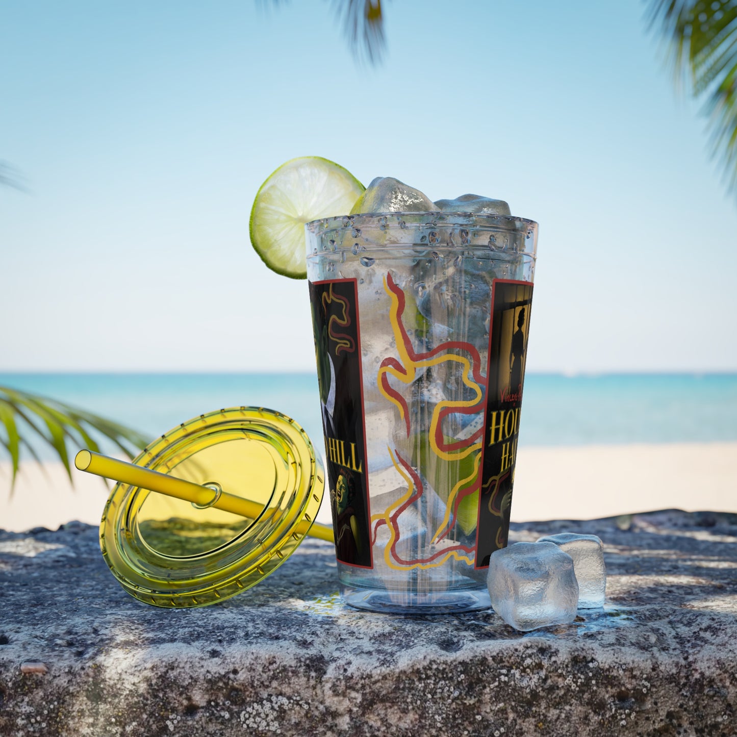 House on Haunted Hill Tumbler with Straw | Horror Movie Travel Cup | 16oz