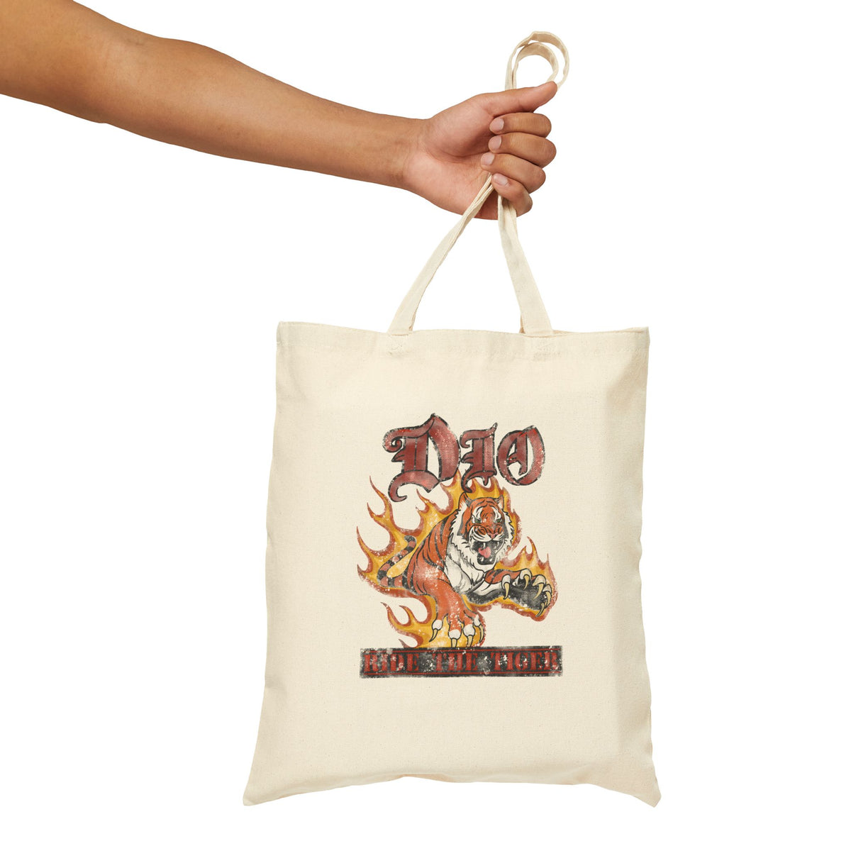 Flaming Tiger DIO Graphic Tote Bag