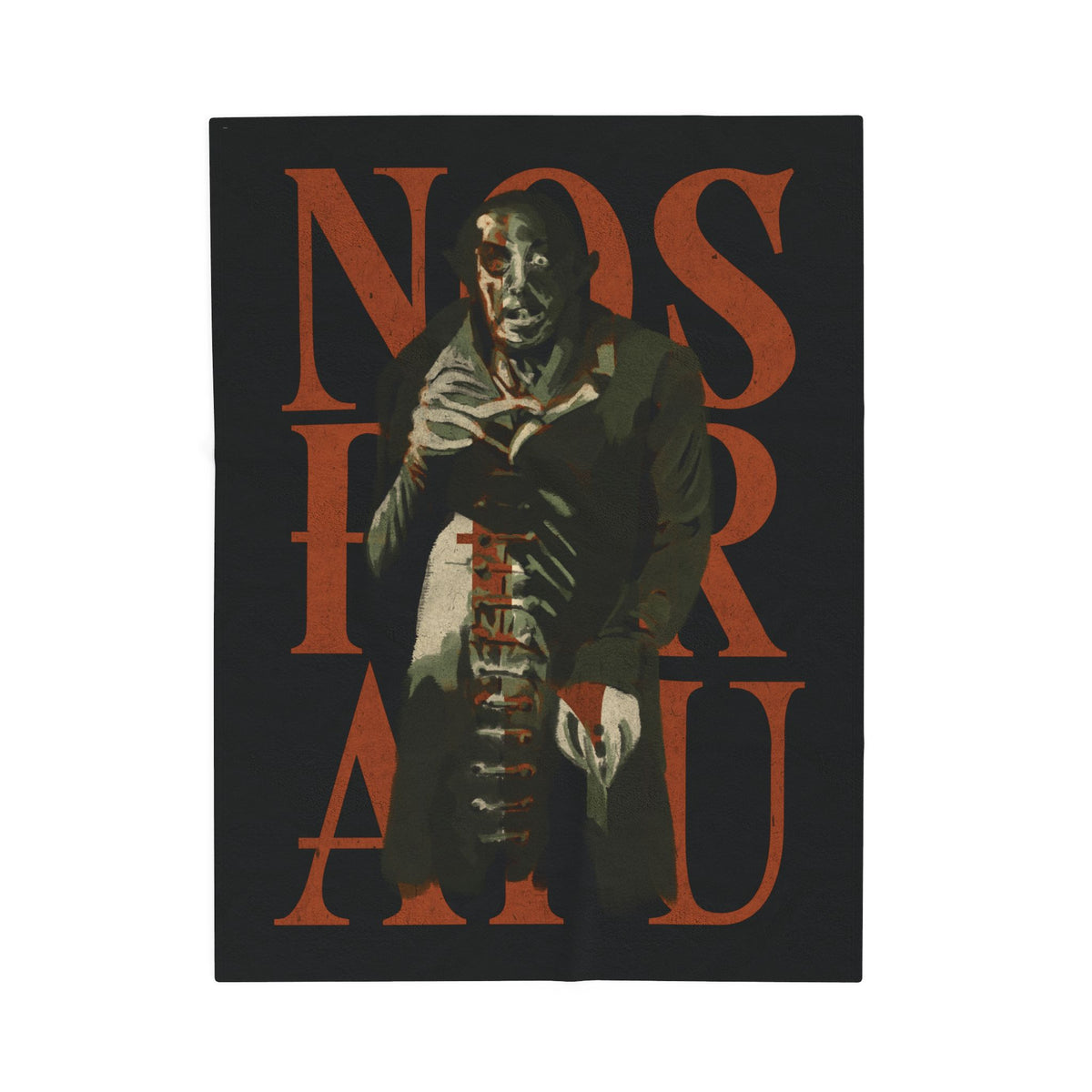 Nosferatu Plush Blanket | Halloween Horror Home Decor