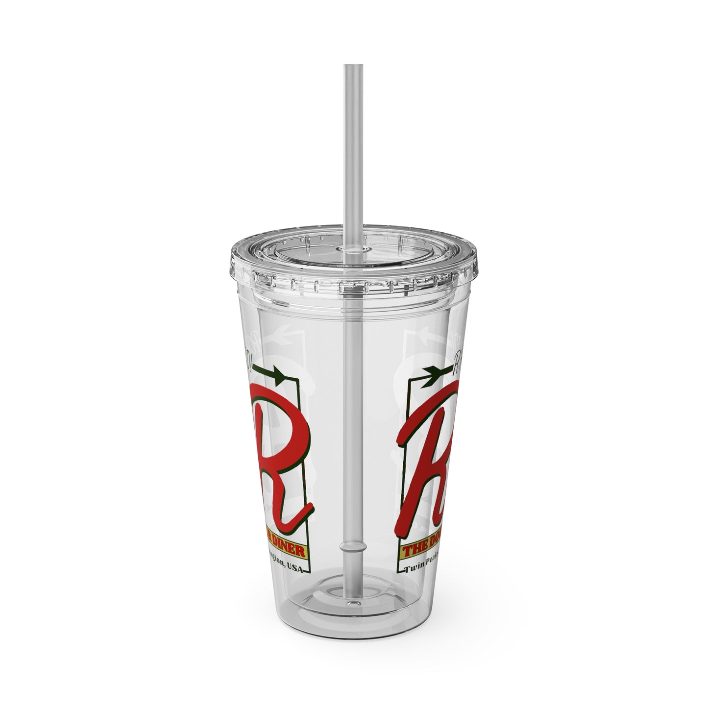 Double R Diner Tumbler with Straw | Twin Peaks Travel Cup | 16oz