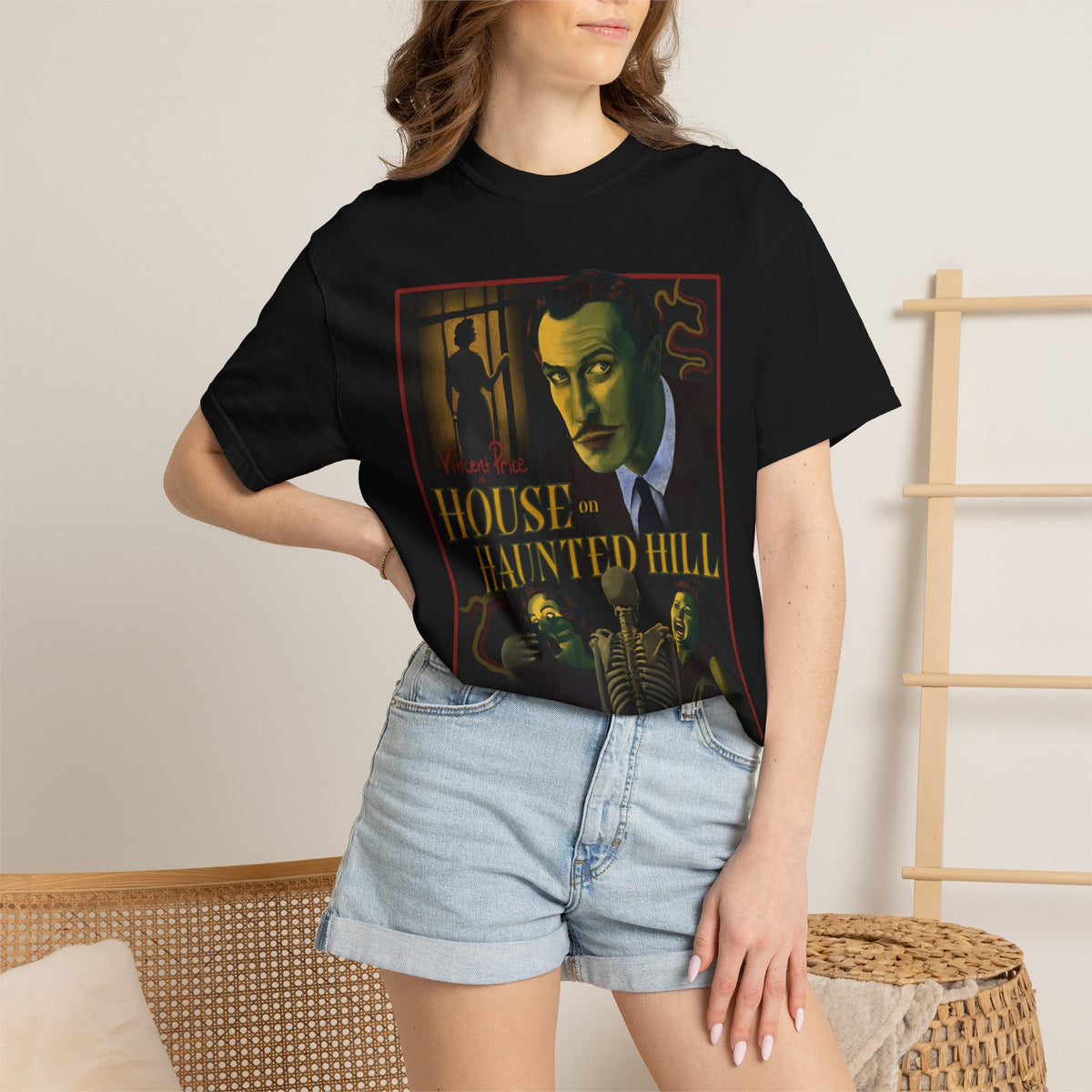 House on Haunted Hill Poster T-shirt | Vintage Horror Movie Tee