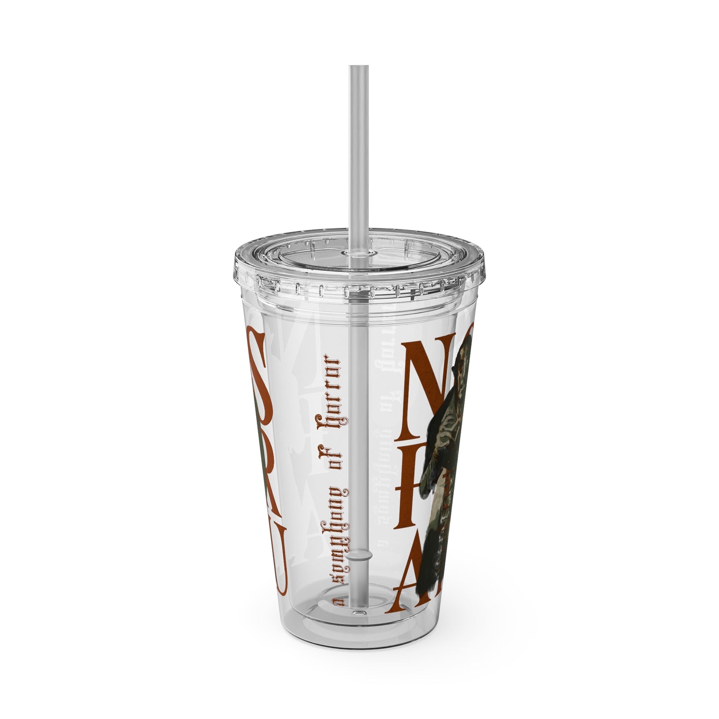 Nosferatu Tumbler with Straw | Horror Movie Travel Cup | 16oz