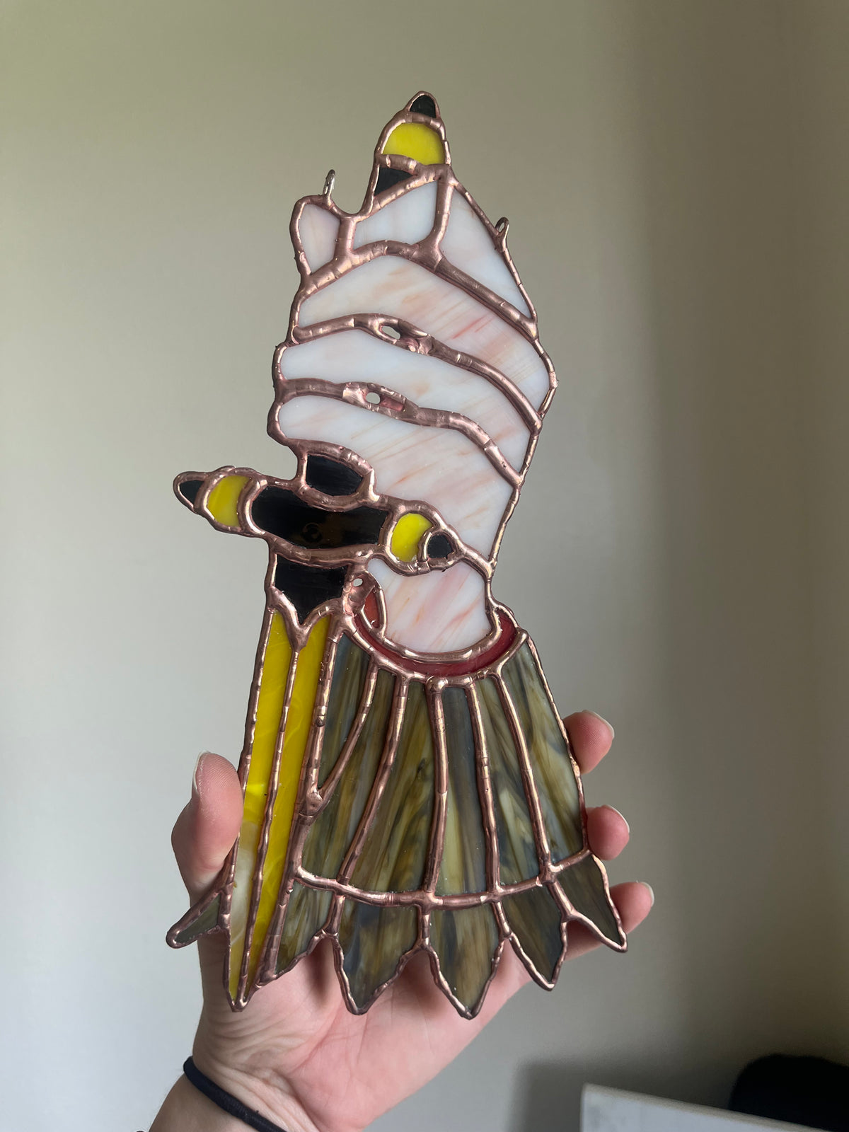 Medieval Dagger Hand Stained Glass