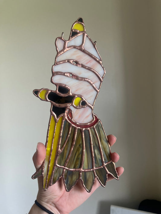Medieval Dagger Hand Stained Glass